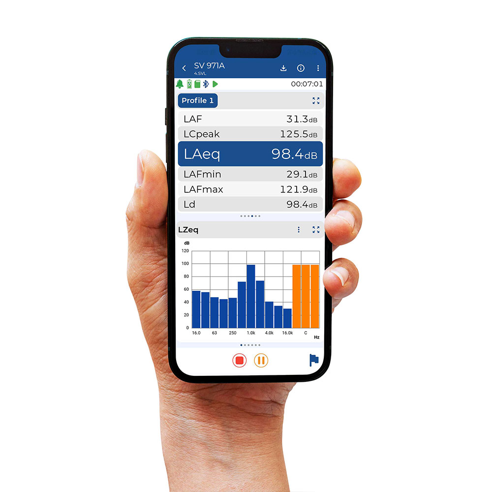 Smart sound level meter mobile app